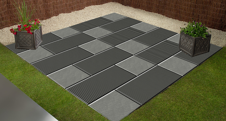 Ribbed paving concept